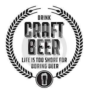 Craft Beer Badge or Label.