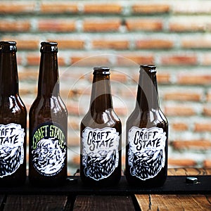 Craft Beer Booze Brew Alcohol Cheers Toast Concept photo