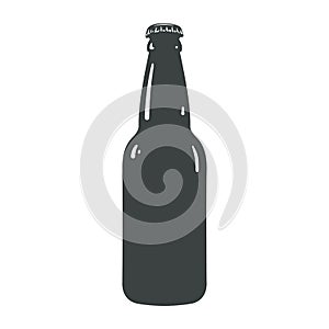 Craft beer bottle template vintage brewery bottles sign symbol