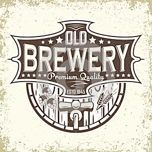 Craft beer emblem design
