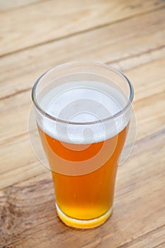 The Craft beer in the glass