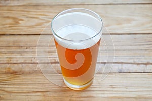 The Craft beer in the glass