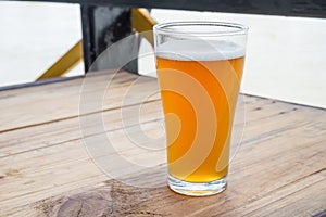 The Craft beer in the glass