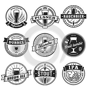 Craft beer labels