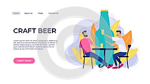 Craft beer landing page concept