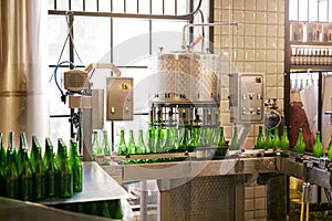 Craft Beer Manufacturing Process On Brewery