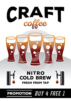 Craft coffee promotion poster