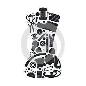 Sewing inventory. Atelier