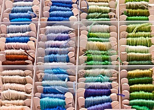 Craft embroidery and sewing threads