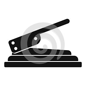 Craft hole puncher icon, simple style