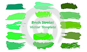 Brush Strokes Vector Template