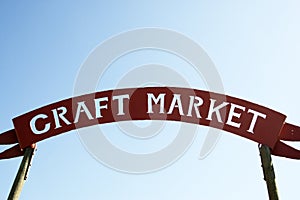 Craft market sign