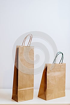 craft paper shopping bag design mockup