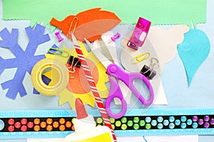 Craft supply tools for kids school paper craft