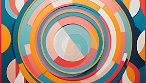 Craft a visually striking abstract background featuring circle photo