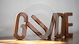 Crafted Guidance: \'GUIDE\' in 3D Wooden Letters Embodies Creativity