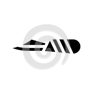 Crafted knife glyph icon vector illustration isolated