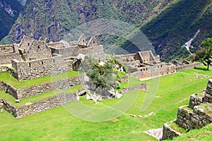 crafted stonework at Machu Picchu, Peru