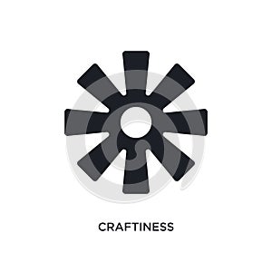 craftiness isolated icon. simple element illustration from zodiac concept icons. craftiness editable logo sign symbol design on