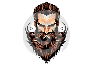 Crafting Beard Identity: Unique Vector Logos