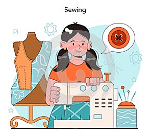 Crafting and modeling school course. Teacher learning students