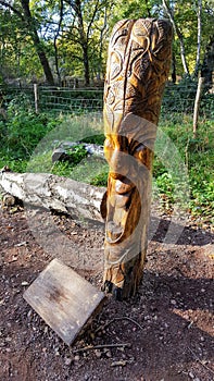 A craftmanship made of wood photo