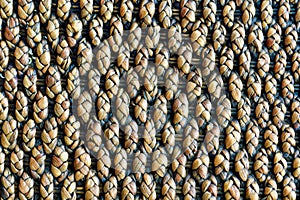 Craftmanship - plaited pattern with natural materials, 4k wallpaper.