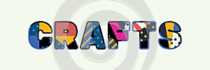 Crafts Concept Word Art Illustration