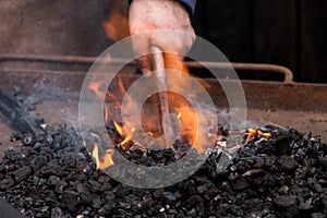 Craftsman: blacksmith at work