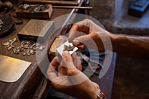 Craftsman goldsmith handmade jewelry