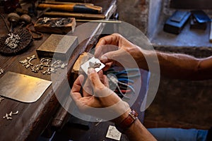 Craftsman goldsmith handmade jewelry
