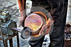 A craftsman in the Kingdom City Fes in Morocco