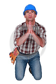 Craftsman praying