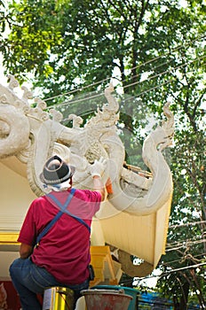 The  Craftsman sculpture Temple Thailannd style.