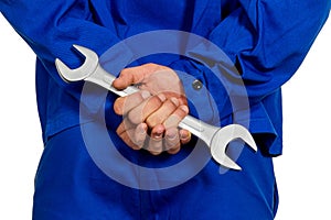 Craftsman with tool