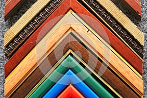 Craftsman working on frame in frameshop.