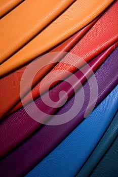 craftsmanship and creativity with these colorful leather sheets that offer a vibrant and tactile experience. photo