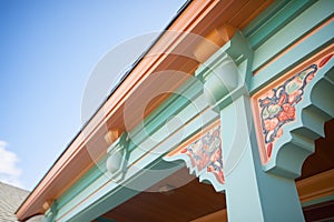 craftsmanship detailing on gable trim