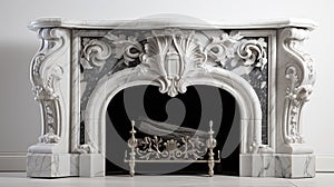 craftsmanship grey and white marble photo