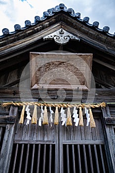 Craftsmanship of a Wooden Shrine in Japan