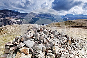 Crag Fell Summit overlooking Ennerdale Water