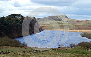 Crag Lough and Hadrians Wall photo