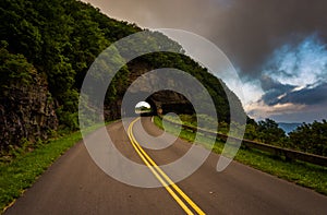 The Craggy Pinnacle Tunnel, on the Blue Ridge Parkway in North C