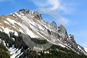 The Crags of Colorado`s Never Summer Mountains