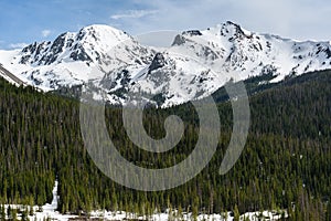 The Crags of Colorado`s Never Summer Mountains