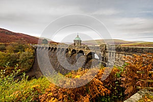 The Craig Goch reservoir and dam photo