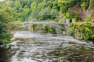 Craigellachie Bridge across the River Spey at Craigellachie, Scotland