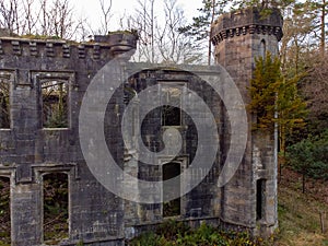 Craigend Castle is a ruined country house.Scotland photo