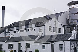 The Jura distillery on the hebridean island Jura