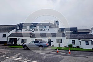 The Jura distillery on the hebridean island Jura